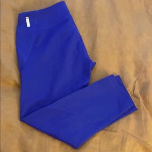 Zella purple calf length athletic pants medium